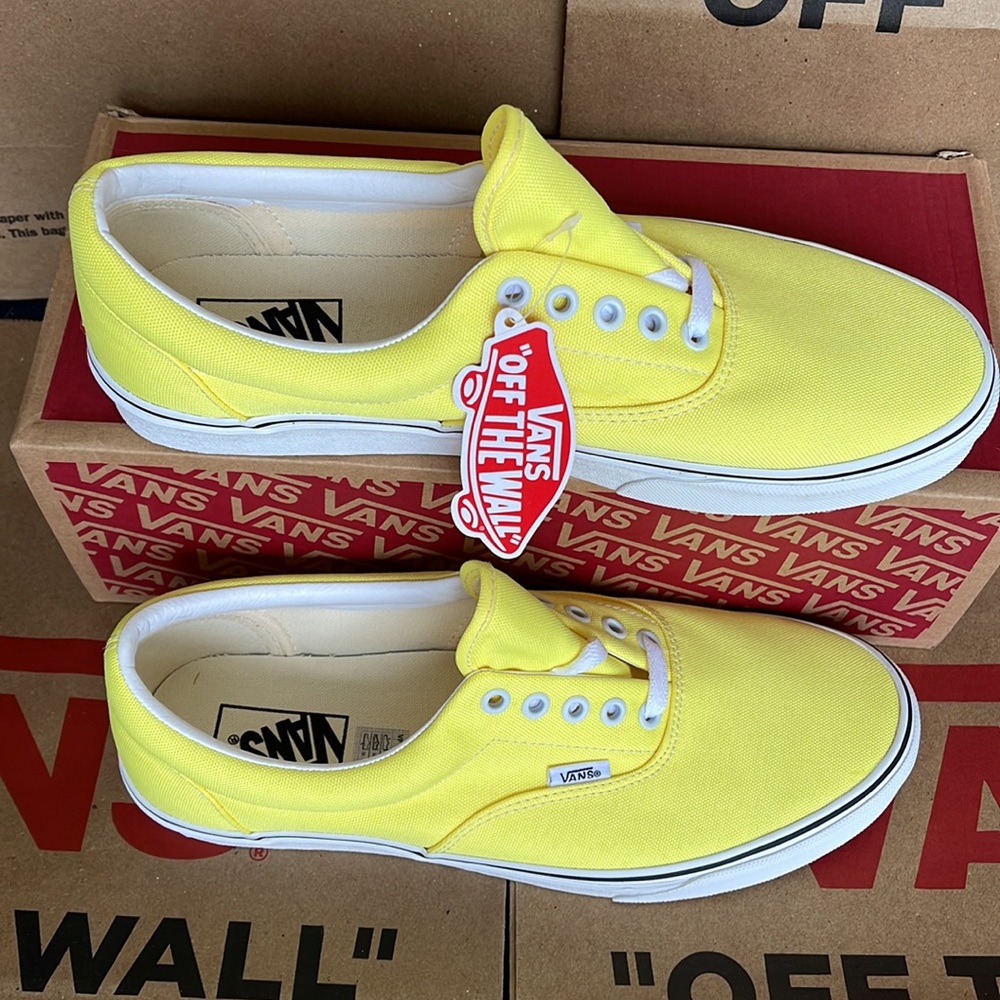 Vans Era Neon Lemon Tonic/True White sneakers WMNS - Picture 4 of 16